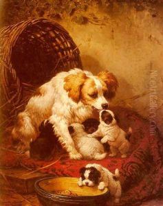 The Happy Family by Henriette Ronner-Knip