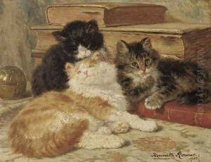 Three of a kind by Henriette Ronner-Knip