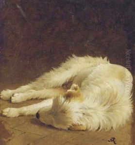 Taking a nap by Henriette Ronner-Knip