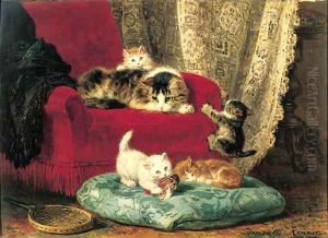 The little badminton players by Henriette Ronner-Knip