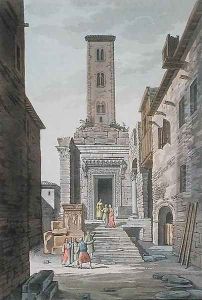 Temple of Aesculapius, Split, Yugoslavia, c.1820 by Vittorio Raineri