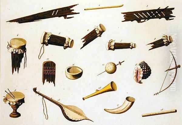 Musical instruments belonging to negro slaves - view 1