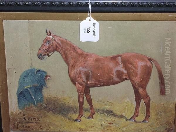 Lorna, Potrait Of A Hunter In A Stable - view 1