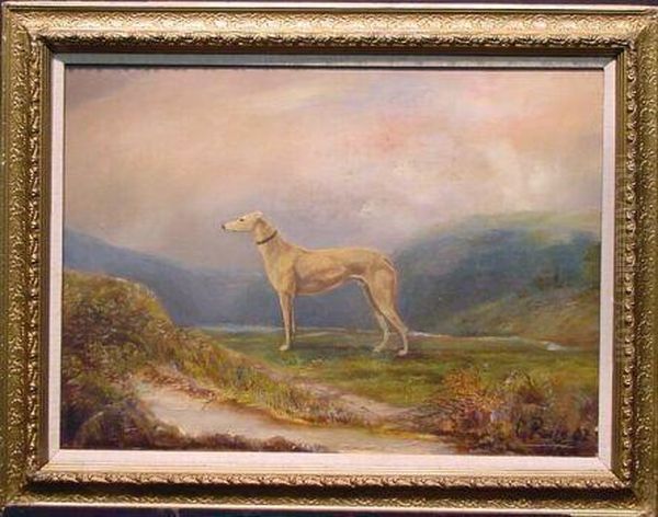 Greyhound In Landscape - view 1