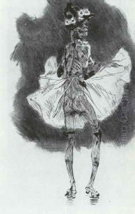 Dancing Death by Felicien Rops