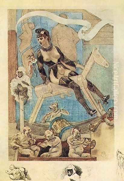 Woman on a Rocking Horse - view 1