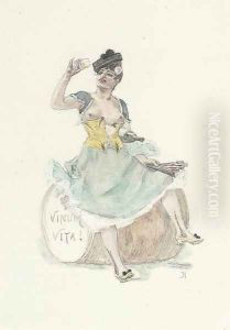 Vinum vita by Felicien Rops