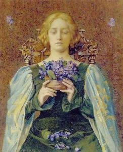 Violets by Henry Meynell Rheam
