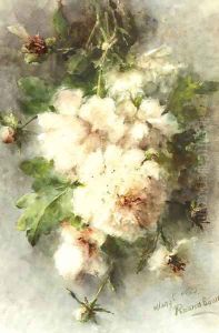 Peonies in bloom by Margaretha Roosenboom