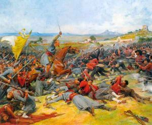 The Battle Near Mentana by Lionel Noel Royer