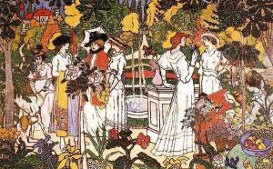 Women in a Garden by Jozsef Rippl-Ronai
