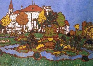 Mansion at Geszt 1912 by Jozsef Rippl-Ronai
