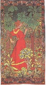 Young Woman with Rose 1898 by Jozsef Rippl-Ronai