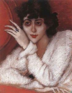 Zorka in a Red Armchair 1918