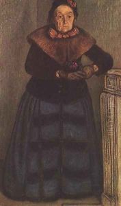 Old Woman with Violet 1895