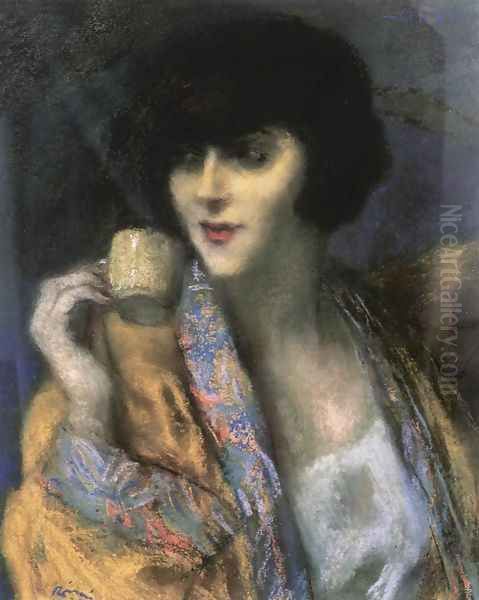 Woman with a Chinese Cup 1920 - view 1