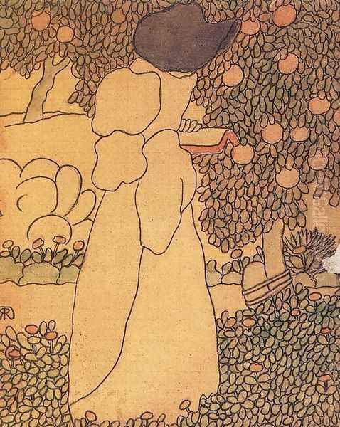Woman in the Garden Walking Woman 1895 - view 1
