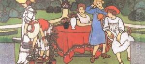 Painting for the Schiffer Villa 1911 by Jozsef Rippl-Ronai