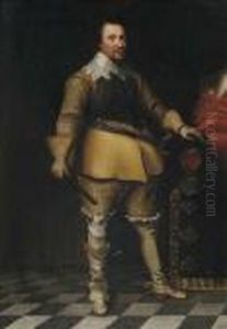 Portrait Of An Officer. by Antonie Palamedesz
