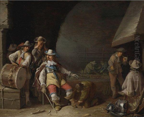 A Guardroom Interior - view 1