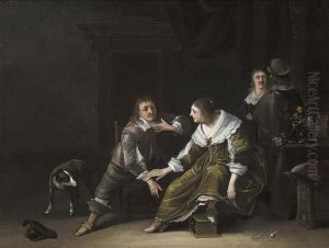 Elegant Figures In An Interior