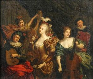 Musicians Merrymaking by Antonie Palamedesz