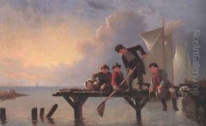 Boys Crabbing 1855