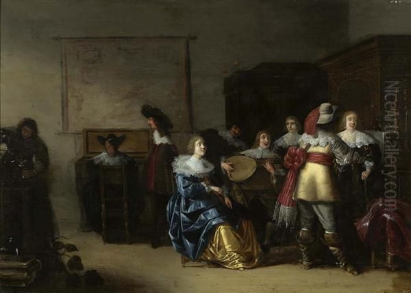 Interieur Mit Musikanten. - view 1