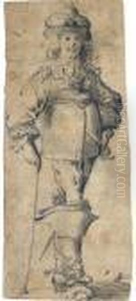 An Elegant Gentleman Walking To The Right - view 1