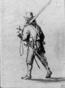 A Walking Musketeer, Seen From Behind