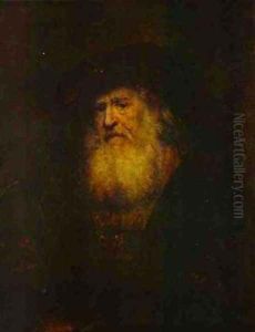 Portrait Of A Bearded Man In Black Beret 1654