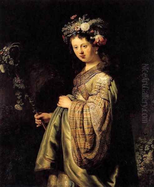 Saskia as Flora 1634 - view 1