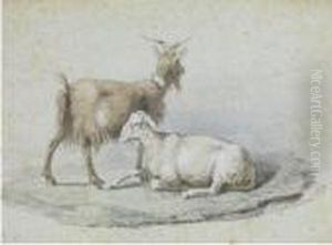 Studio Di Caprette by Filippo Palizzi
