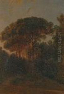 Scorcio Del Parco Di Capodimonte by Filippo Palizzi