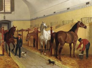 La Scuderia by Filippo Palizzi