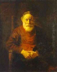 An Old Man In Red 1652 54