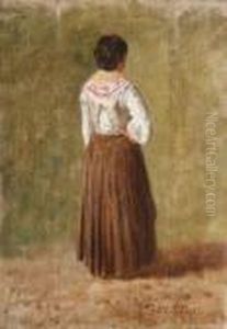 Interno Con Figura by Filippo Palizzi