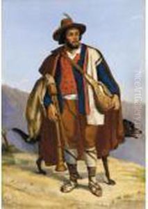 Suonatore Di Cornamusa by Filippo Palizzi