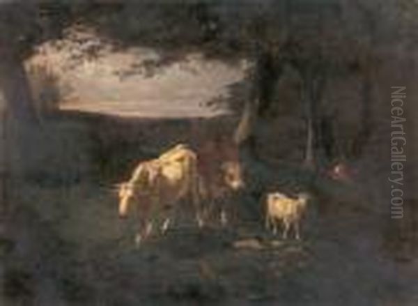 Cows In A Landscape - view 1