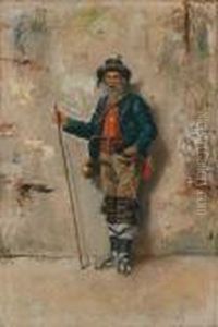 Hirte Ausden Abruzzen by Giuseppe Palizzi