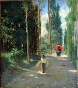 Passeggiata A Fontainebleau by Giuseppe Palizzi