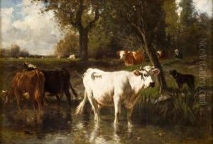 Paesaggio Con Armenti Al Pascolo