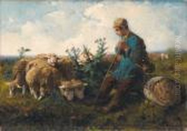 Pastorello Con Pecore - view 1