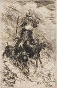 Pastore Con Gregge by Giuseppe Palizzi