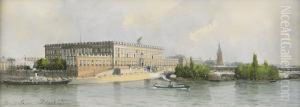 Utsikt Mot Stockholms Slott Fran Blasieholmen by Anna Palm De Rosa