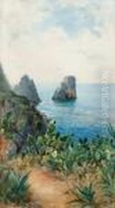 Kustmotiv Fran Faraglioni, Capri by Anna Palm De Rosa