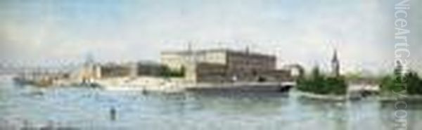Utsikt Mot Stockholms Slott Och Riddarholmskyrkan - view 1