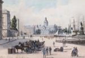 Vy Over Sankt Jacobs Kyrka Fran Skeppsbron