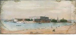 Stockholms Slott (a View Of Stockholm Castle) by Anna Palm De Rosa