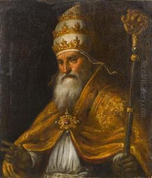 Portrait Of A Pope, Possibly Pius V Ghislieri - view 1